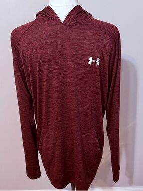 Under Armour Loose Fit Lightweight Hoodie Men’s Medium Maroon